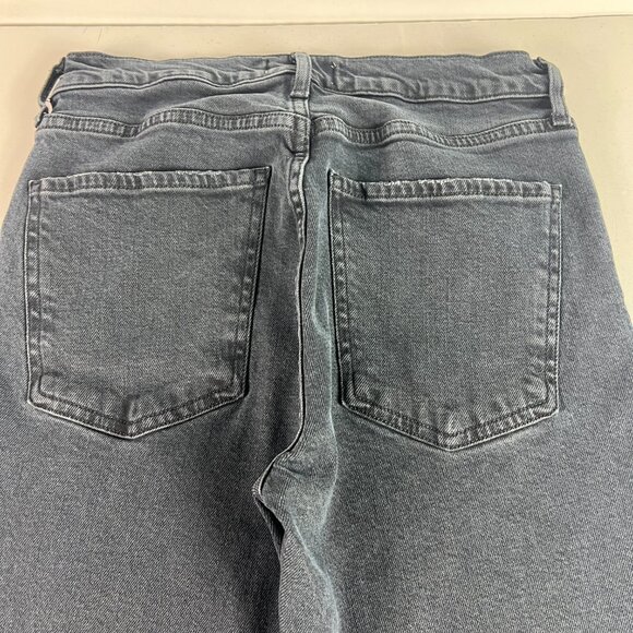 AGOLDE Jean Women's 27x26* Toni Mid Rise Straight Crop Black Faded Denim Tag 26 - Picture 9 of 16